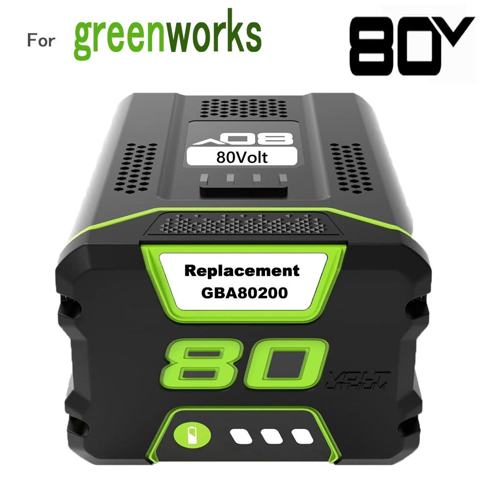 FOR Greenworks 80V Lithium Ion 5.0Ah Rechargeable Li-ion Battery BAB727 GBA80200