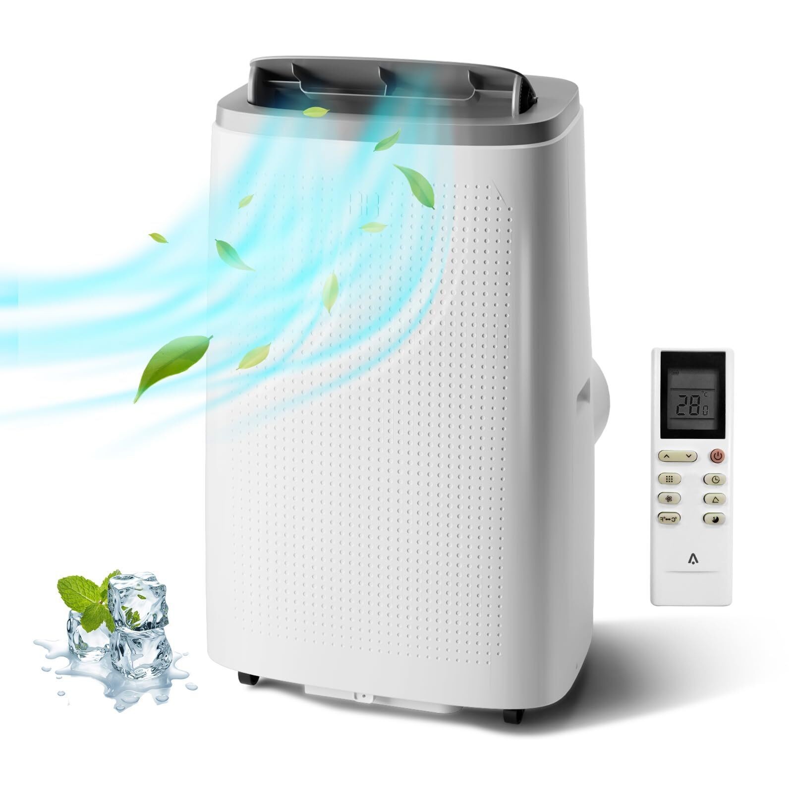 14000 BTU Portable Air Conditioner 3-in-1 Mobile AC Unit Cools up to 750 Sq Ft