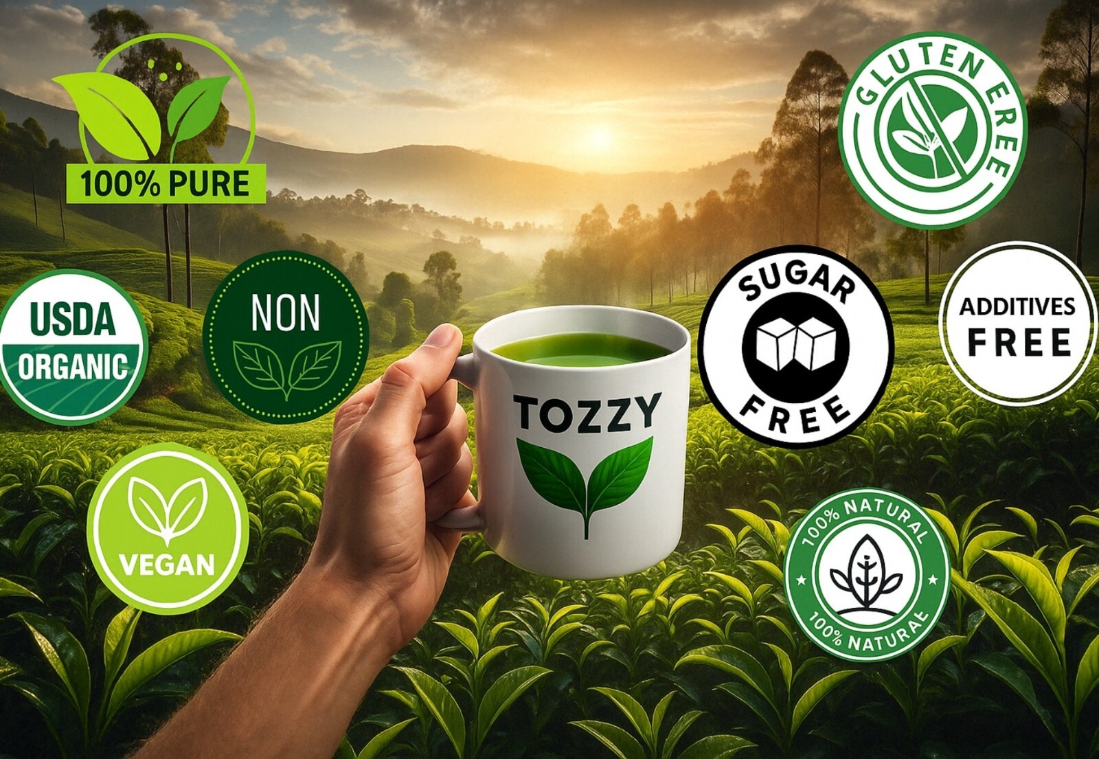 Organic Matcha Green Tea – 100 Count (Plant-Based Pyramid Tea Bags) | Ceremonial