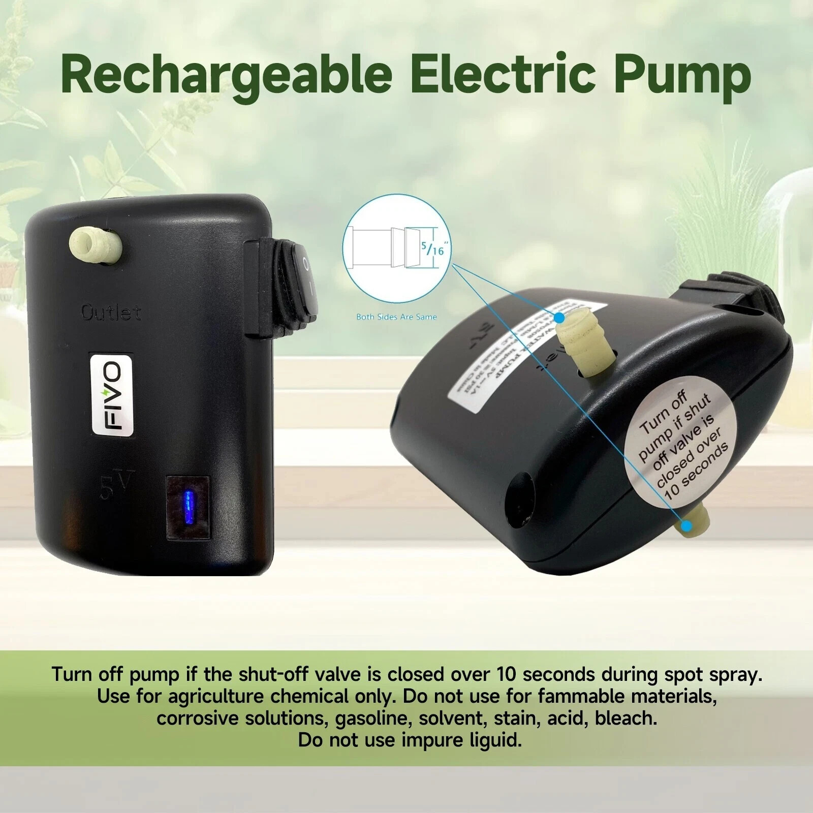 Battery Powered Sprayer Electric Pump to Upgrade Pump Sprayer to Pumpless 30PSI