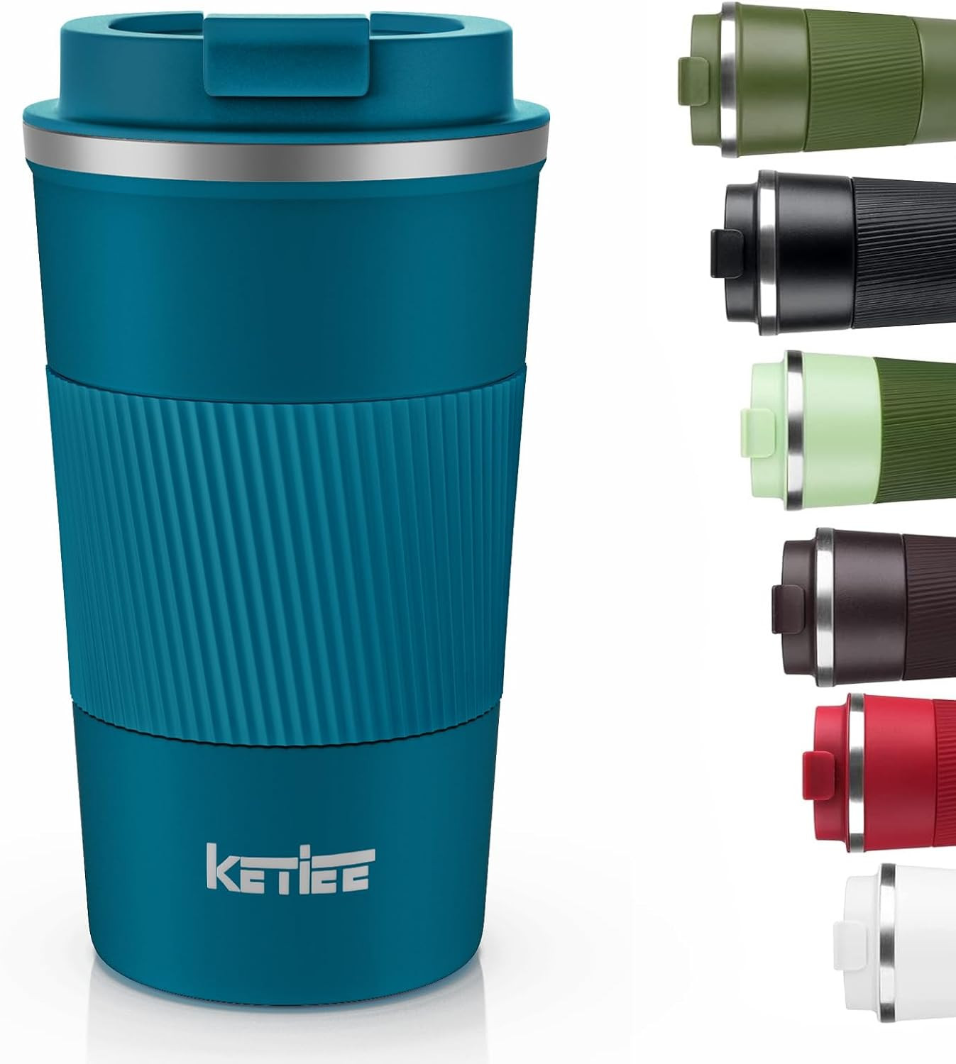 Travel Coffee Mug 12oz: Insulated Coffee Cup with Leakproof Lid, Coffee Tumbler,