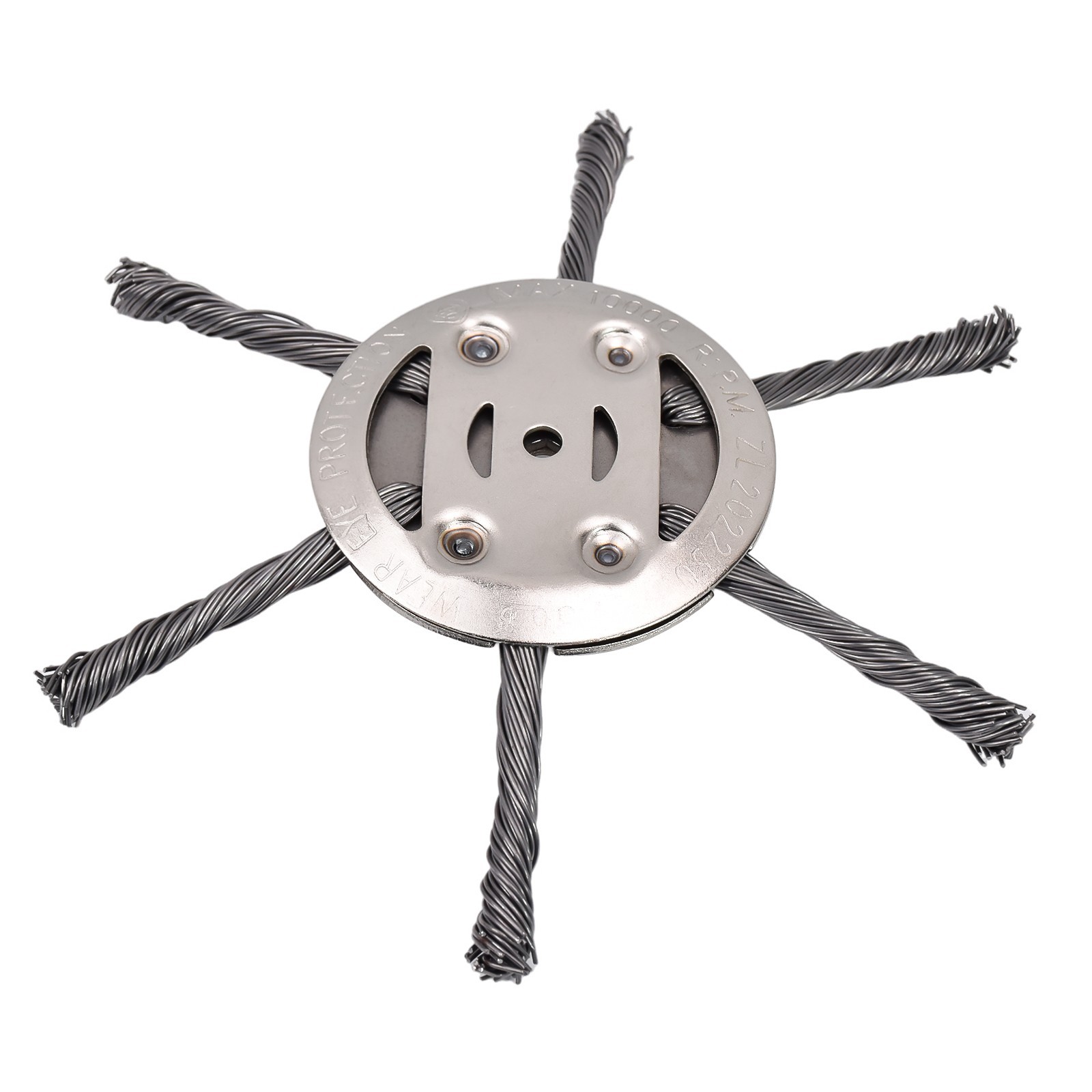 6 8 10 inch Steel Wire Wheel Brush Cutter Weed Eater Trimmer Head w/ Adapter Kit