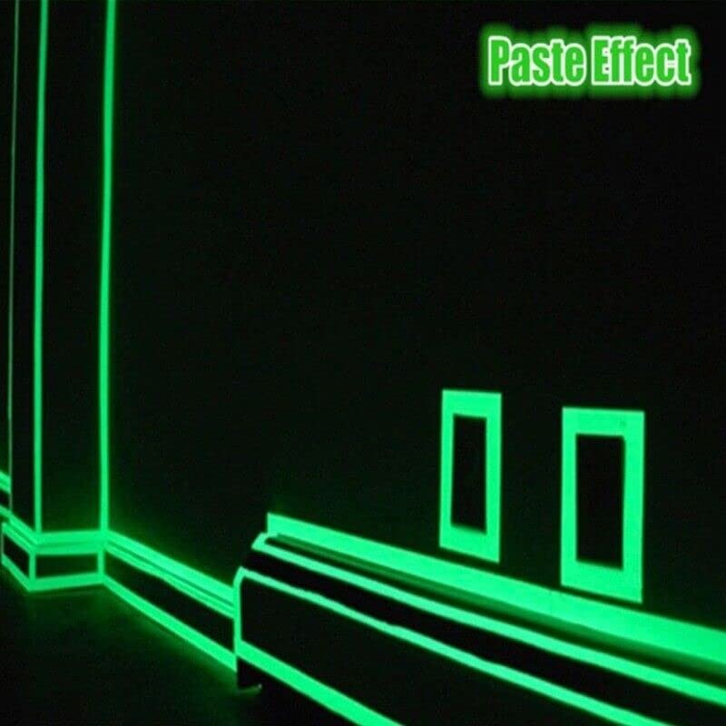 THE PERFECT PART 2PC Luminous Tape Self Adhesive Glow in The Dark Wall Green
