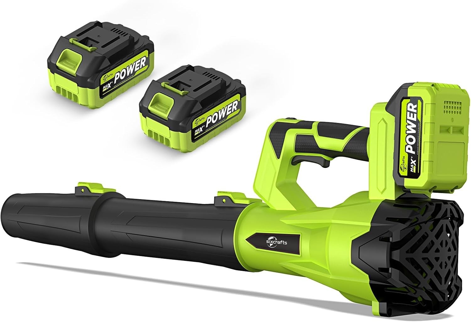 Ultra-Lightweight Cordless Leaf Blower – 21V Rechargeable with Dual Batteries