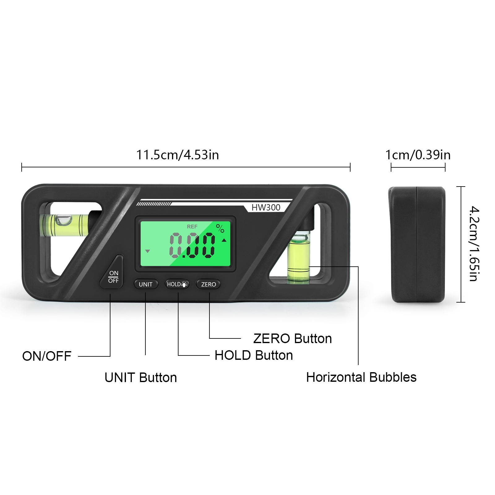 New Portable Magnetic Base Digital Level Tool Angle Measuring Instrument