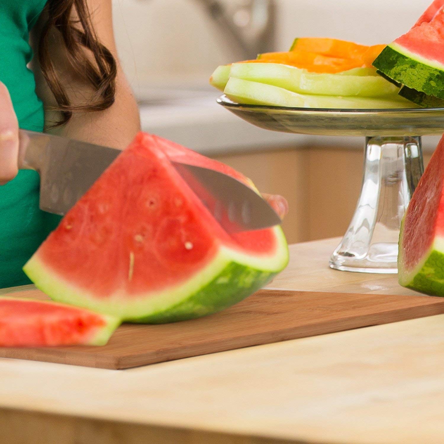 Bamboo Cutting Boards for Kitchen [Set of 3] Wood Cutting Board for Chopping Mea