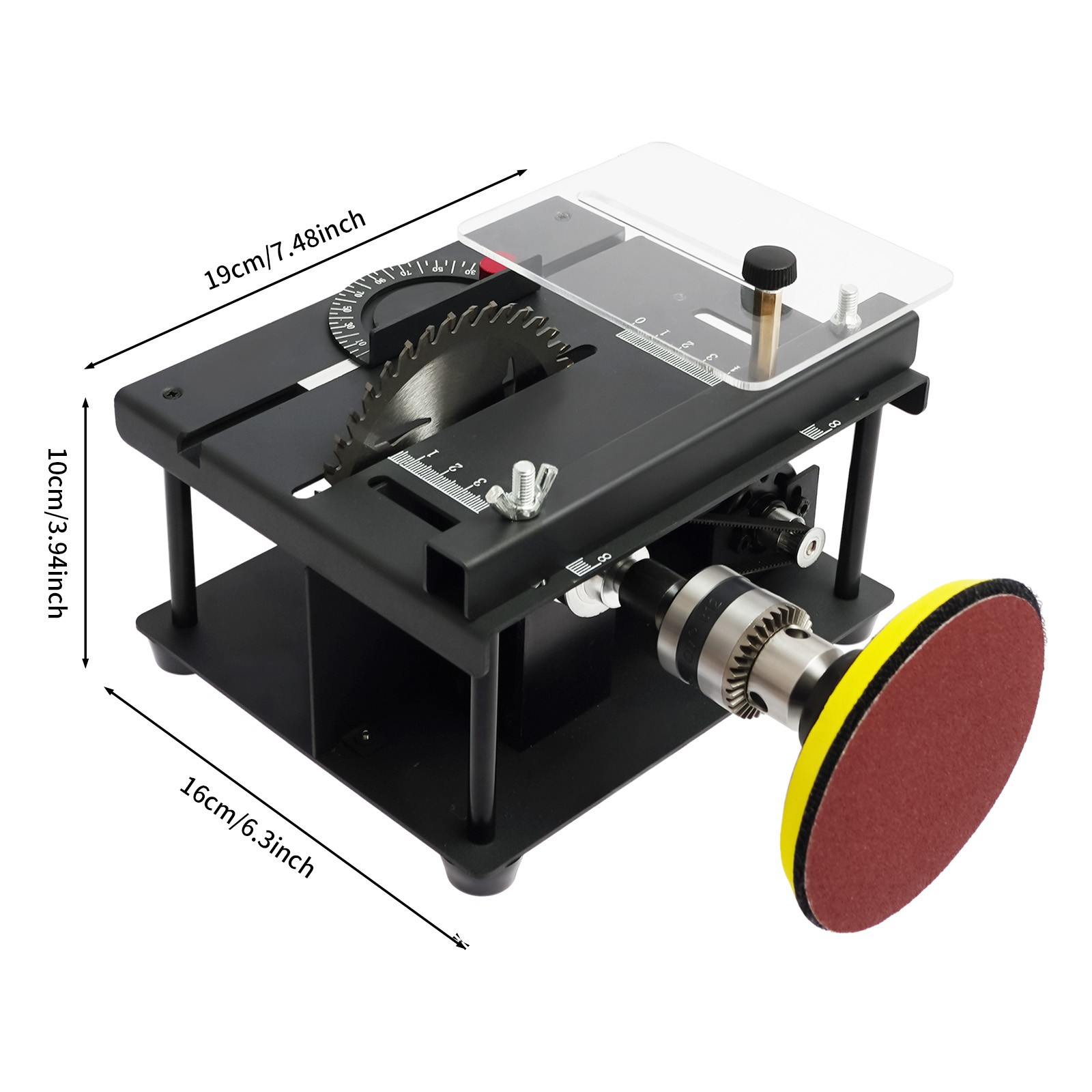 Compact Heavy Duty Table Saw Rotating Speed 1000-3000r/min Work Shop Portable US