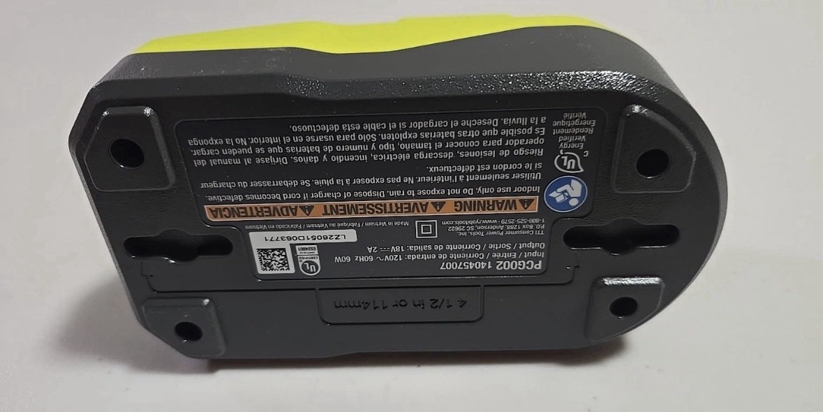 Ryobi PCG002 18v Battery Charger