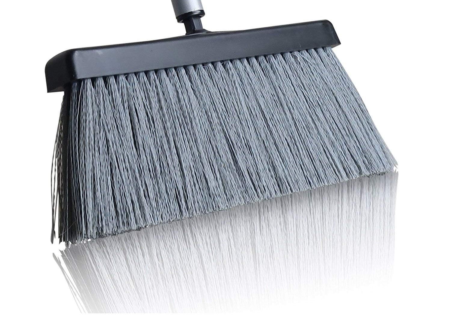 Fuller Brush Black Slender Broom with Clip-On Dustpan