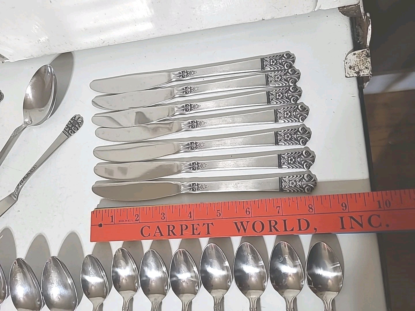 Lot of 66 pieces LIFETIME CUTLERY Stainless Flatware MCM Japan.
