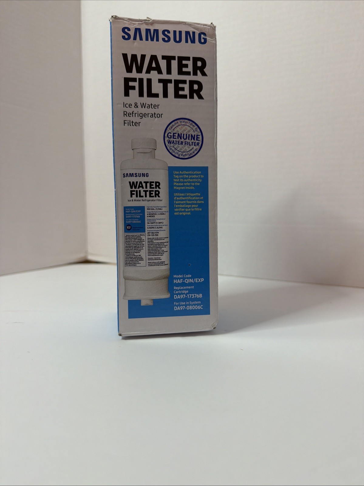 Samsung Genuine Filter for Refrigerator Water and Ice 1 Pack
