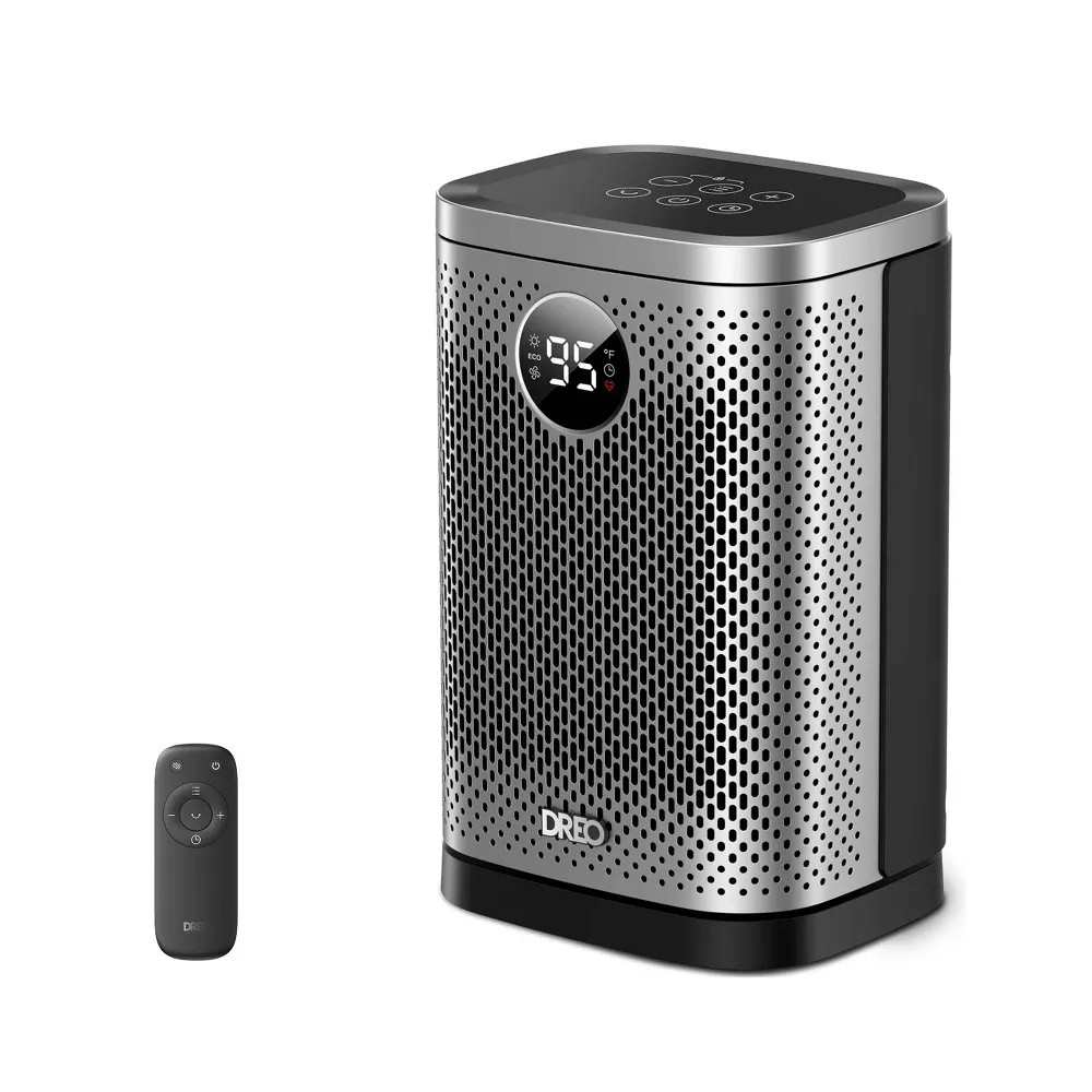 DREO Atom One 1500W Ceramic Space Heater Oscillating Remote Thermostat