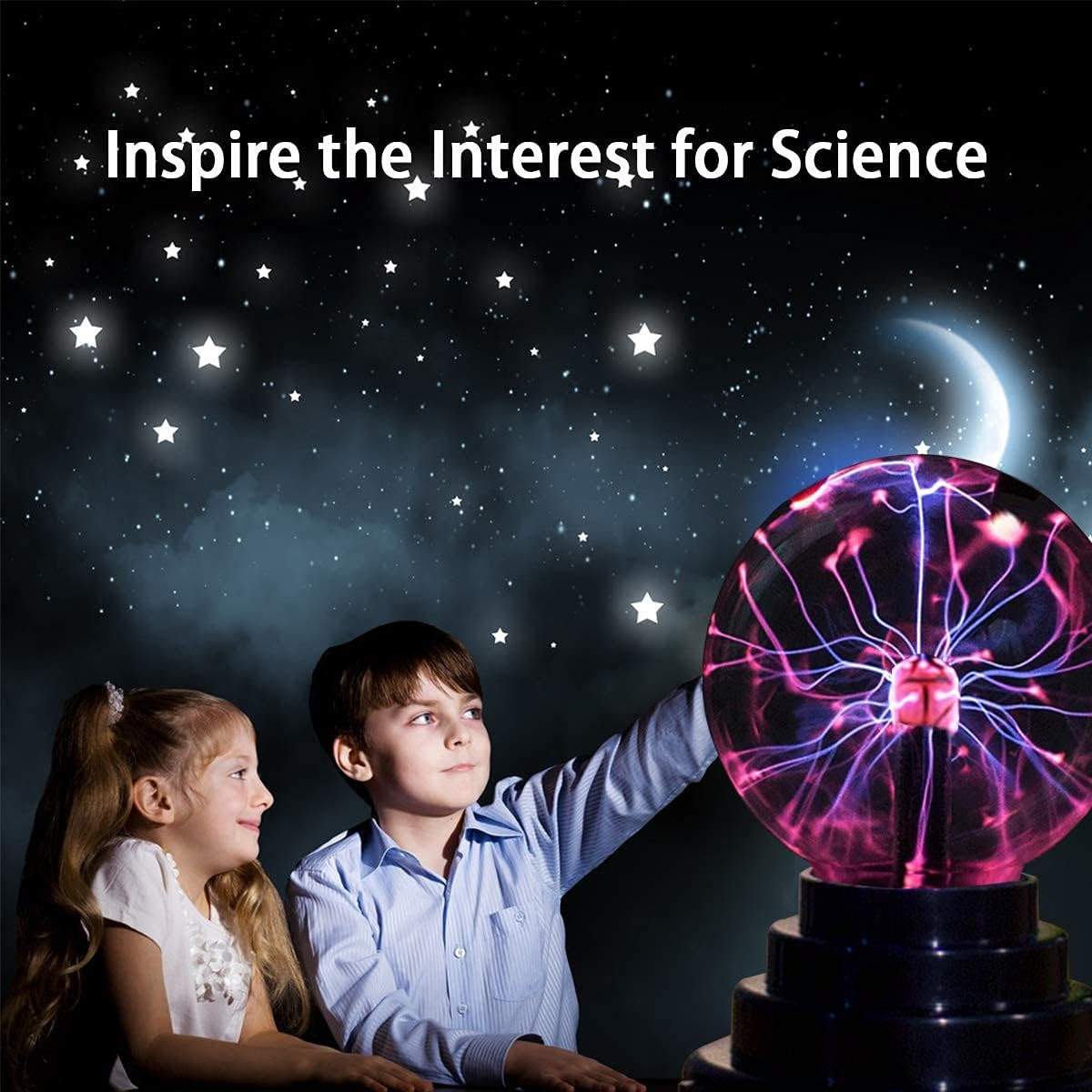 Plasma Ball/Light/Lamp, Static Electricity Globe Electric Lightning Ball, Touch