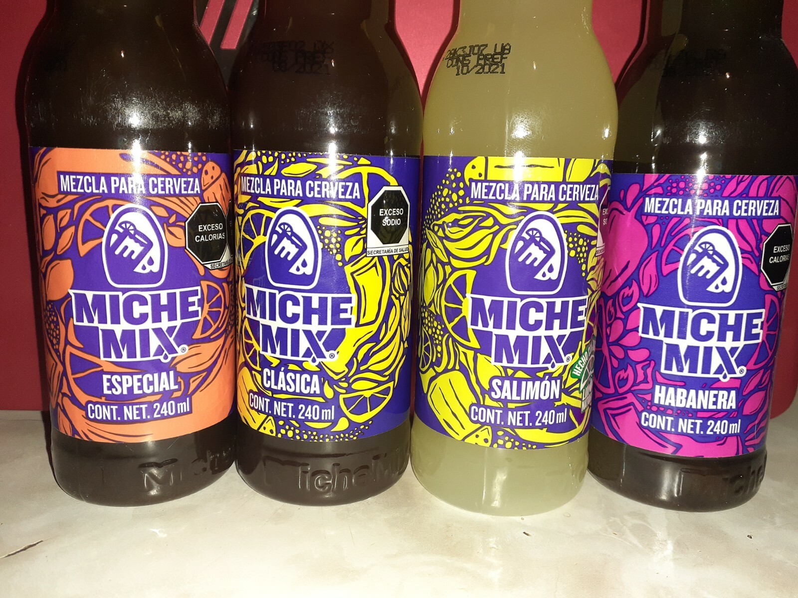 MICHE MIX Authentic Mexican Michelada~Mix For Beer 8.11oz(240ml)4Bottles