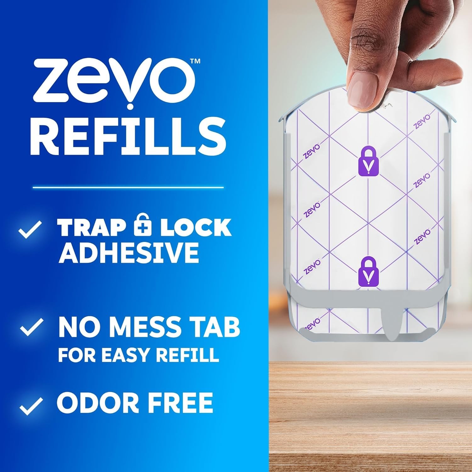 Zevo Flying Insect Trap Official Refill Cartridges Fits Both Zevo Trap & MAX