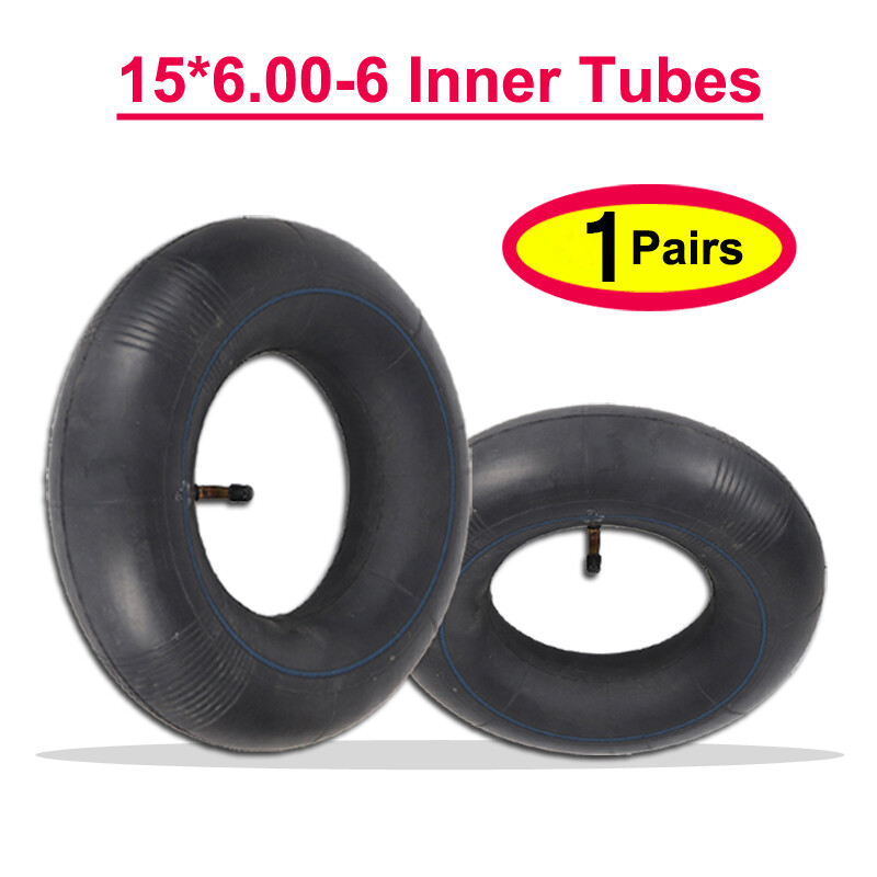 Set of 2 15×6.00-6 Lawn Mower Tire Inner Tubes 15X6-6, 15X6x6, 15/6×6 TR13 Valve