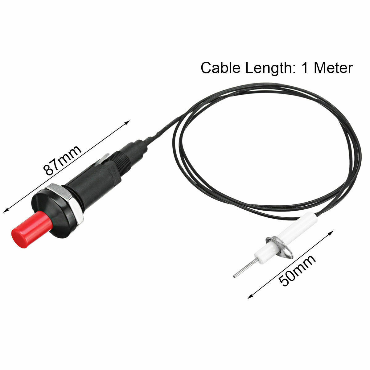 Universal Piezo Spark Ignition With Cable Push Button Igniter Gas Grill BBQ Oven
