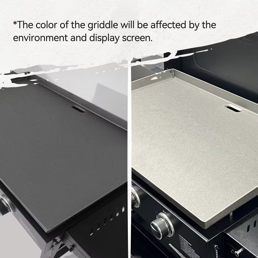 35 In. 4-Burner Flat Top Gas Griddle, 52,000 BTU Cooking Power, Perfect for Outd