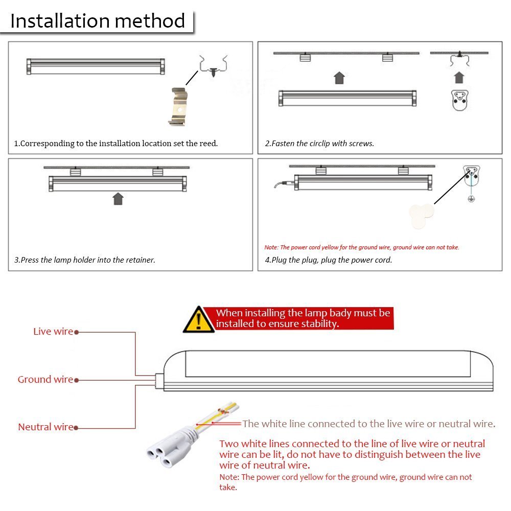 8ft Linkable Led Shop Light Fixture, T8 Integrated 8 Foot Led Tube Light Bulbs