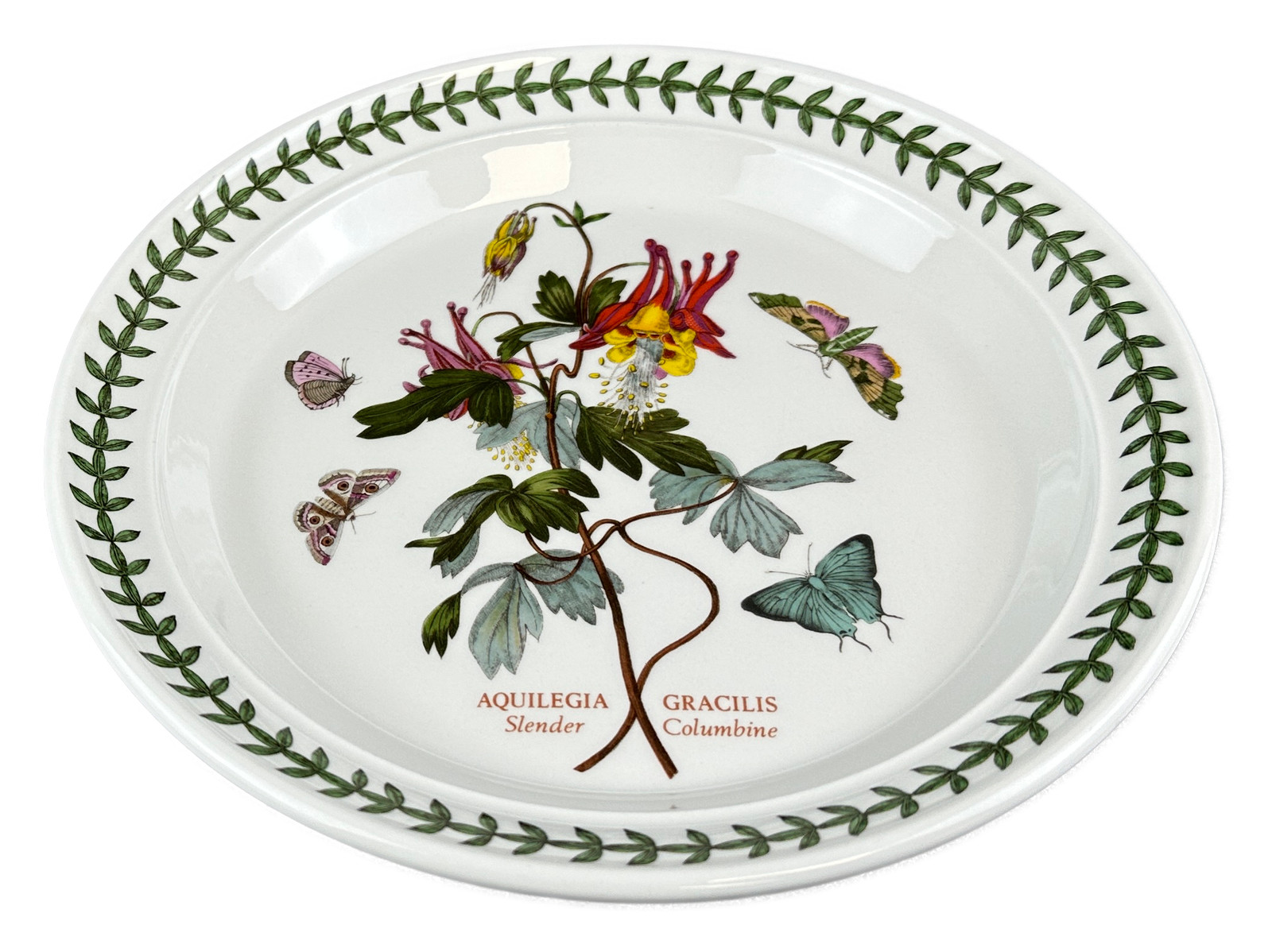 Portmeirion Botanic Garden Salad Plate Slender Columbine Old Mark England