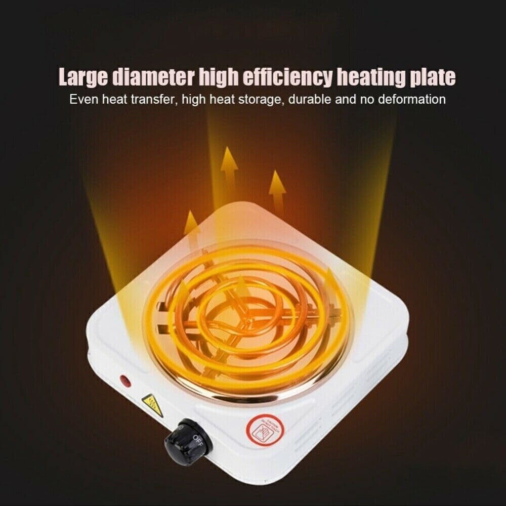 Electric Camping Single Burner Hot Plate Portable Heating Cooking Stove Dorm US