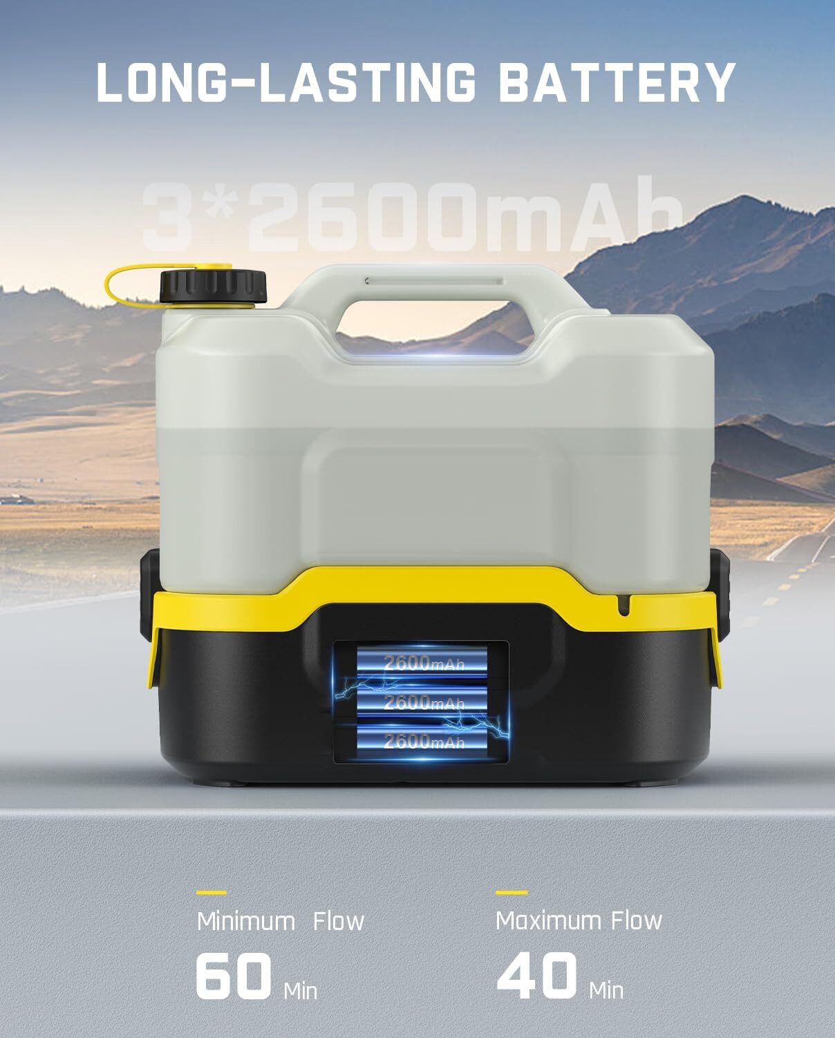 NB8 Nano Portable Cordless Electric Sprayer W/2.1Gal Tank, Retractable Spray Hea