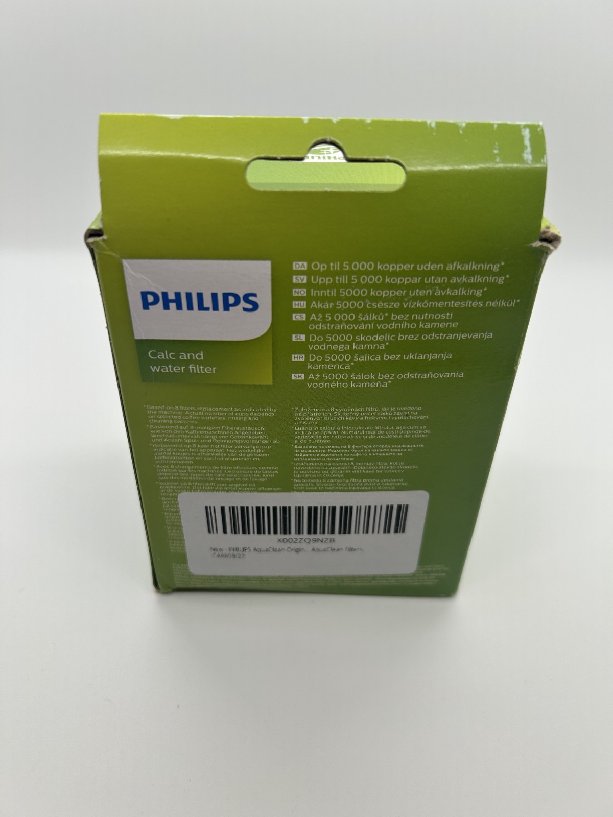 New PHILIPS Calc And Water Filters Aqua Clean CA6903/22 Open Box Sealed Filters