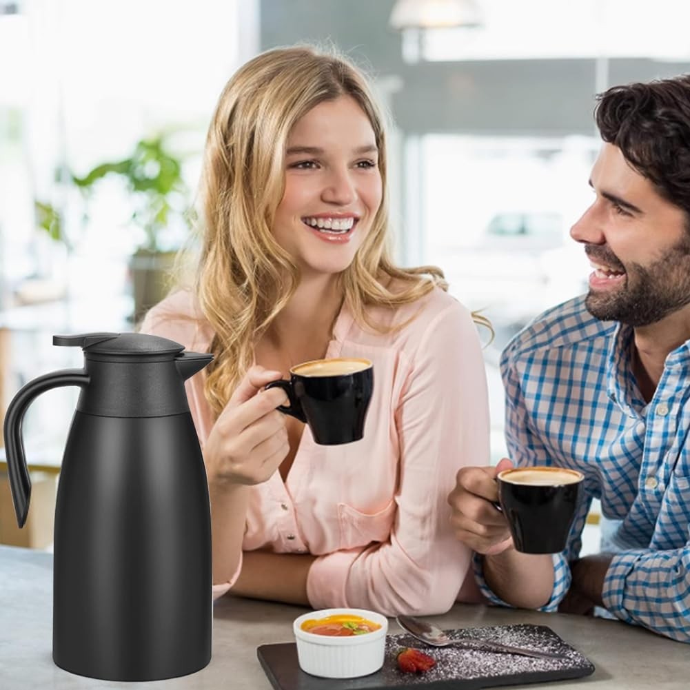 70 Oz Insulated Thermal Coffee Carafe Stainless Steel Double Walled Vacuum Co…