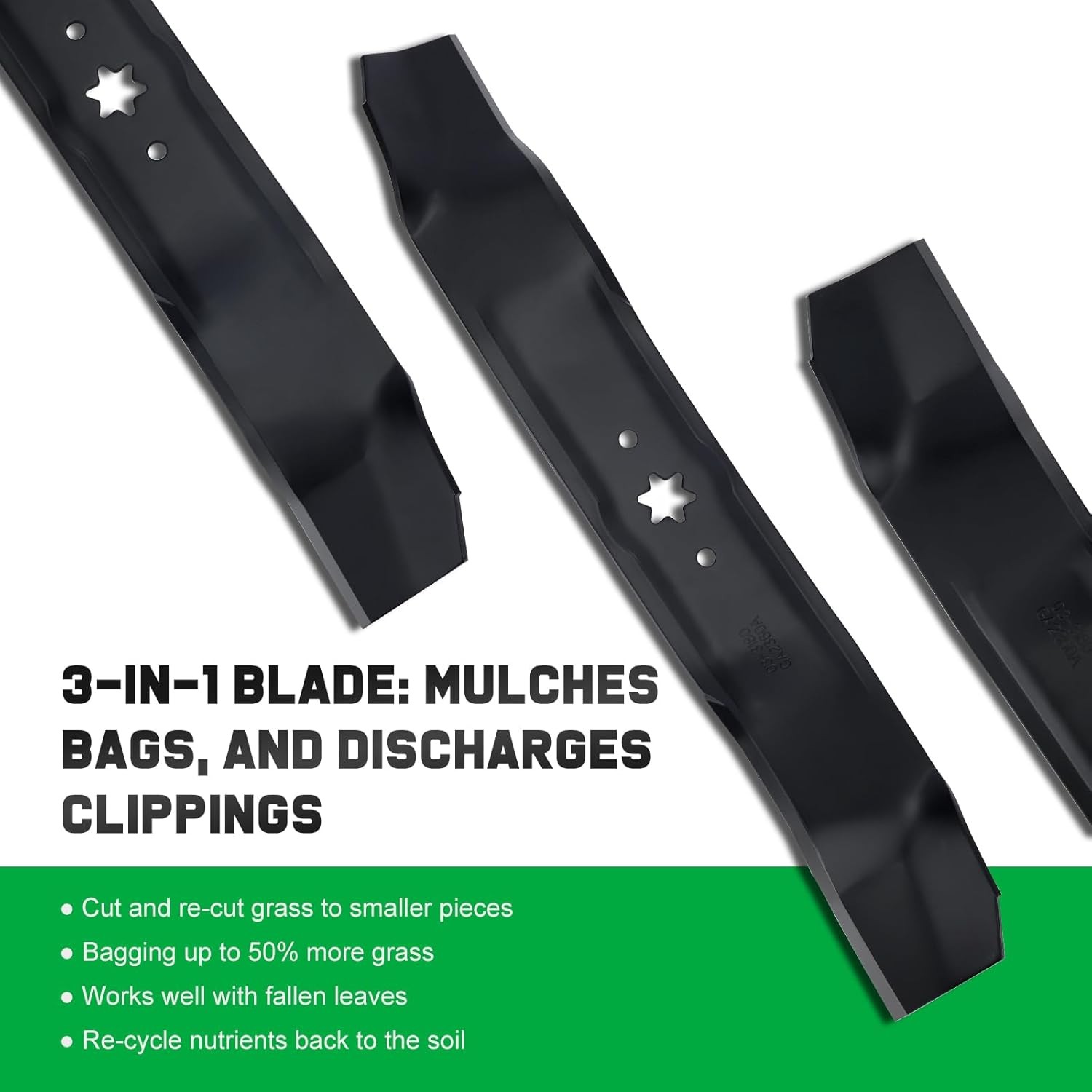 2PK Mower Blades For 38″ Deck MTD 742-0610 942-0610 942-0610A Free Shipping