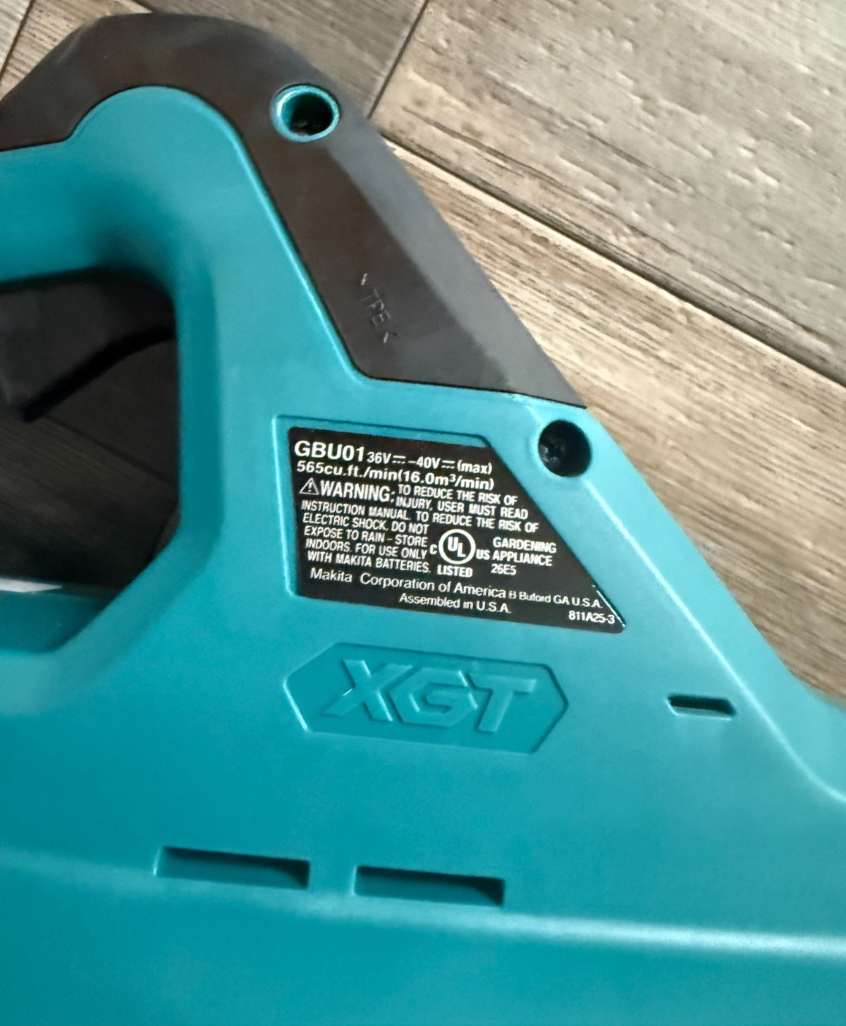 MAKITA 40V max XGT® Brushless Cordless Blower (Tool Only) GBU01Z
