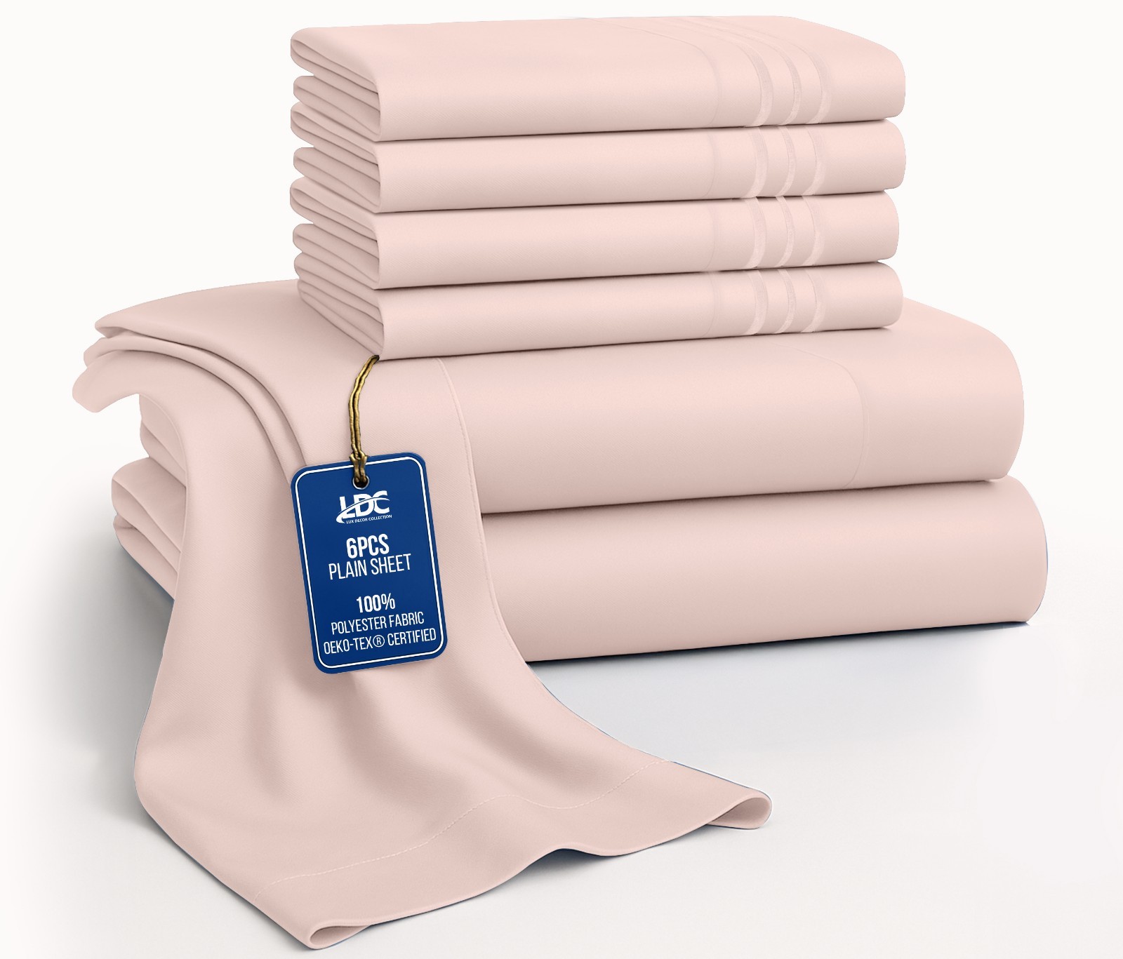 Bed Sheet Set 6 Piece Bedding Comfort Microfiber Deep Pocket 1800 Series Sheets