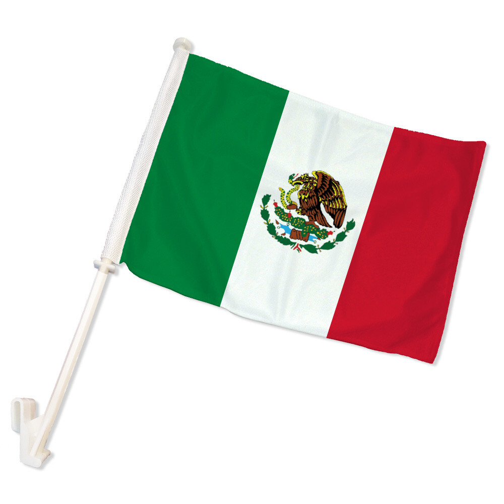 Mexico Double Sided Car Flag Mexican Car Window Flag Mexico Flag