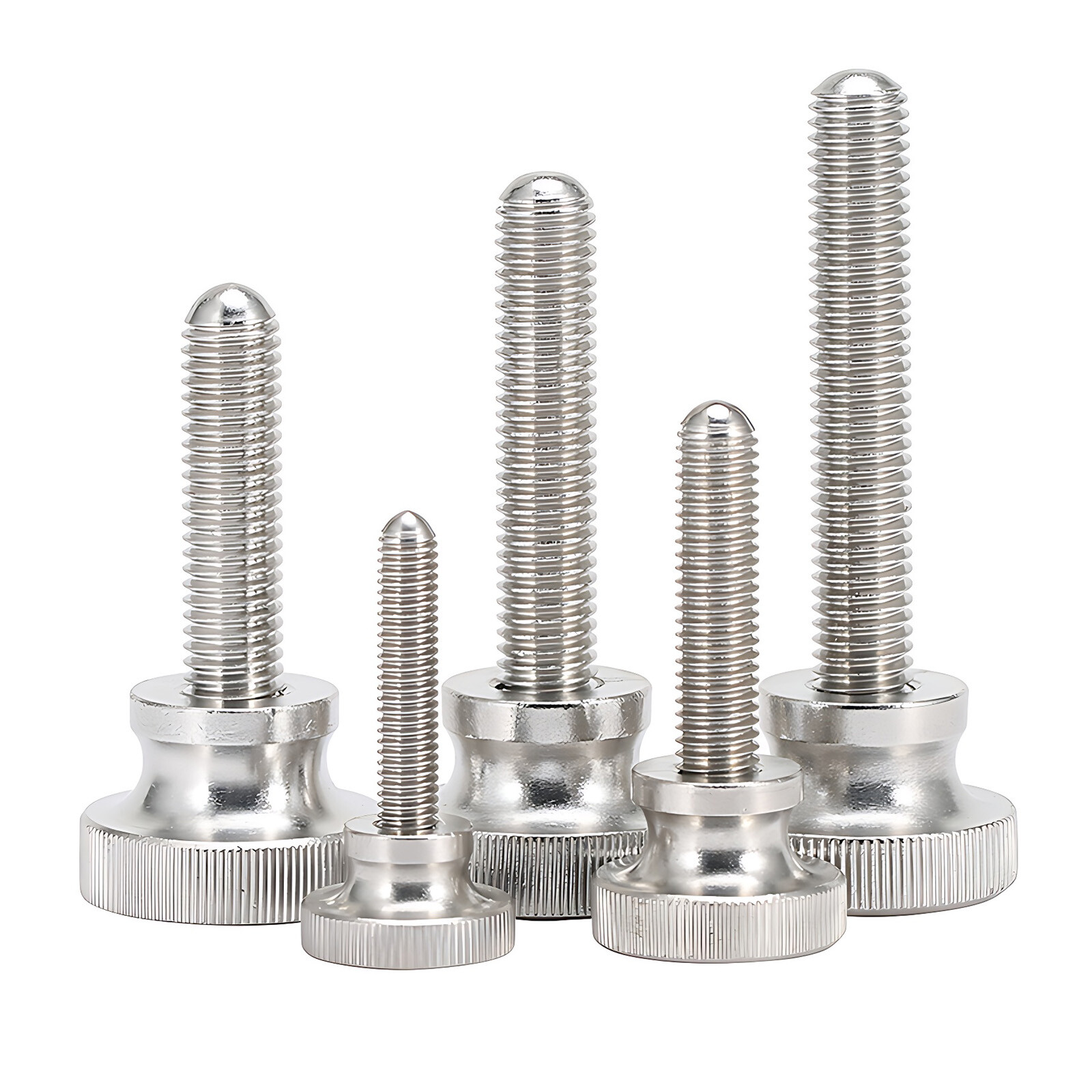 KNURLED THUMB SCREWS A2 STAINLESS STEEL HAND TURN KNOB BOLTS M2 M2.5 M3 M4 – M10