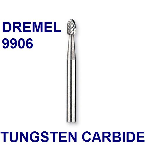 4 NEW DREMEL AUTHENTIC TUNGSTEN CARBIDE HIGH SPEED CUTTER 9906 1/8″ 3.2MM SHANK