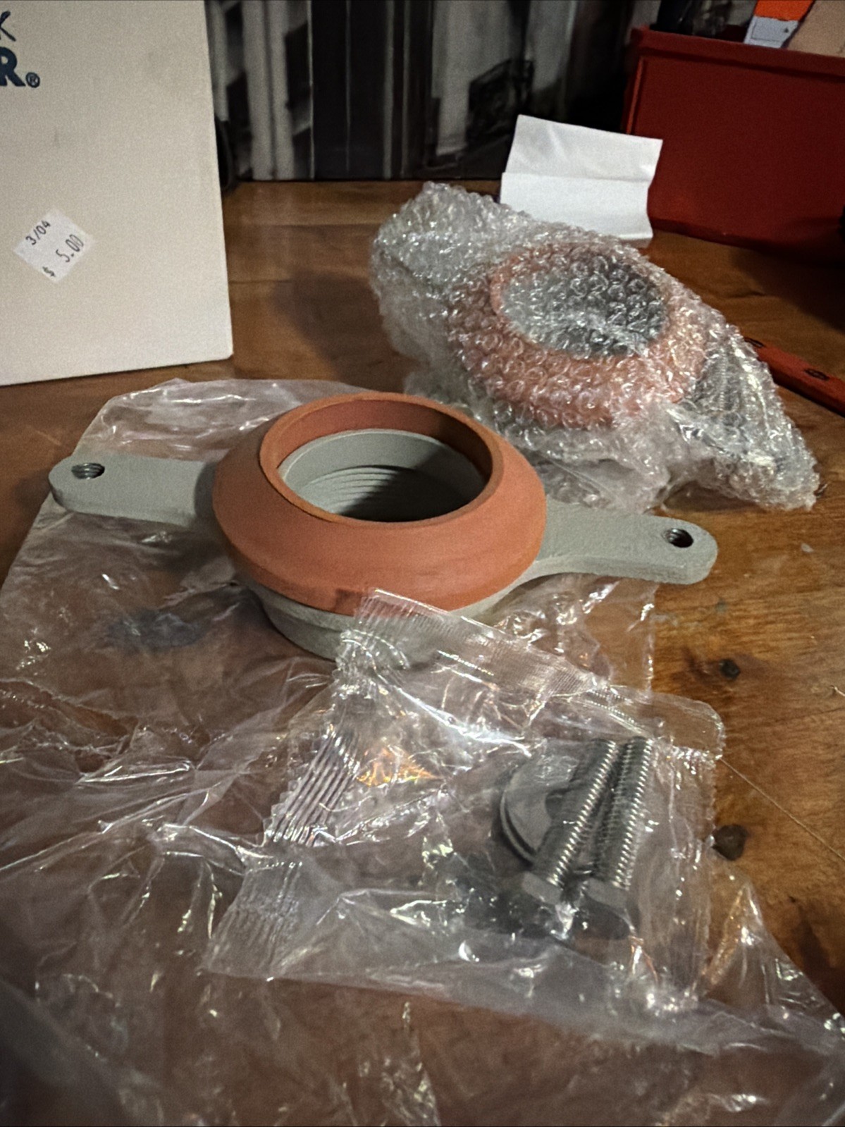 Kohler K-18766 Urinal Outlet, Silver; Brown