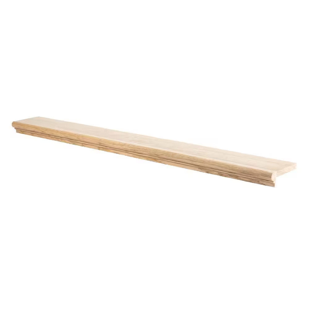 Retread 0.75 In. X 5.25 In. X 48 In. Unfinished White Oak Wood Stair Landing Tre