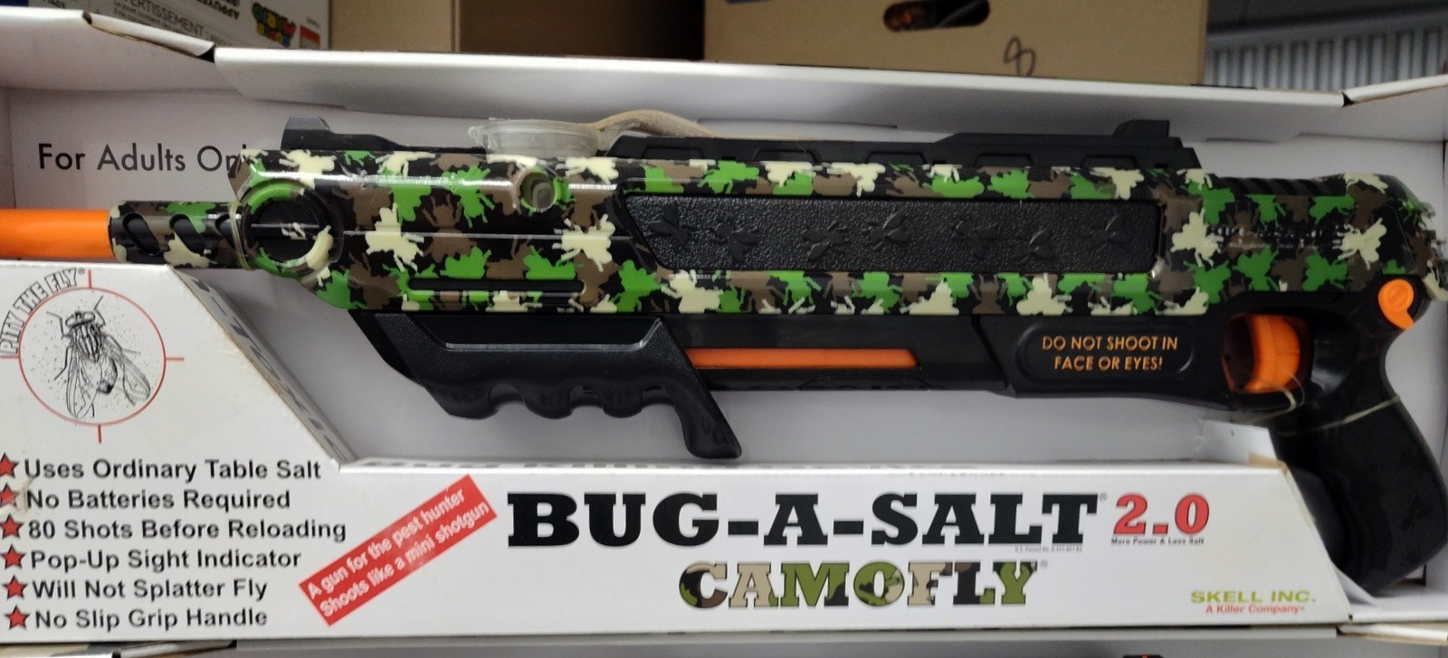 Brand New Bug-A-Salt Camofly Original Non-Toxic Salt Gun FREE SHIPPING!