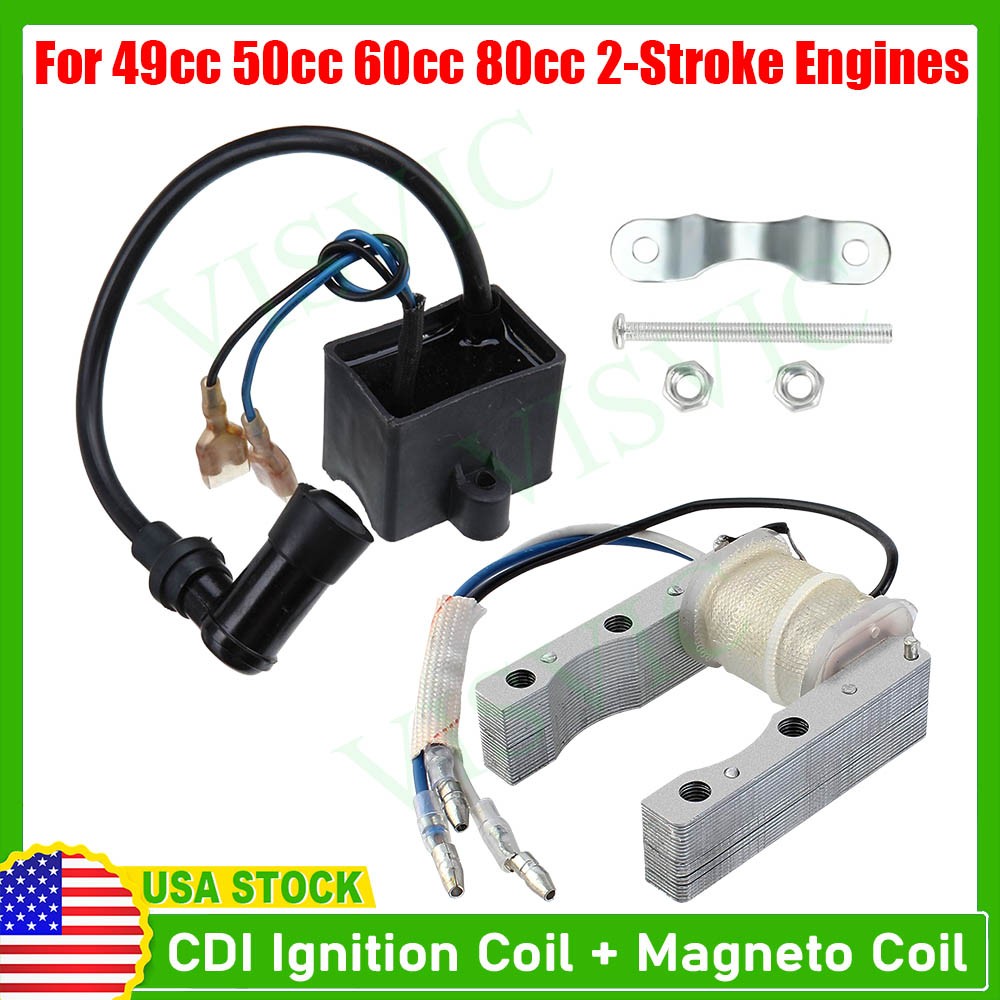 Ignition Coil CDI High Performance For 49cc 60cc 66cc 80cc Motorized Bike