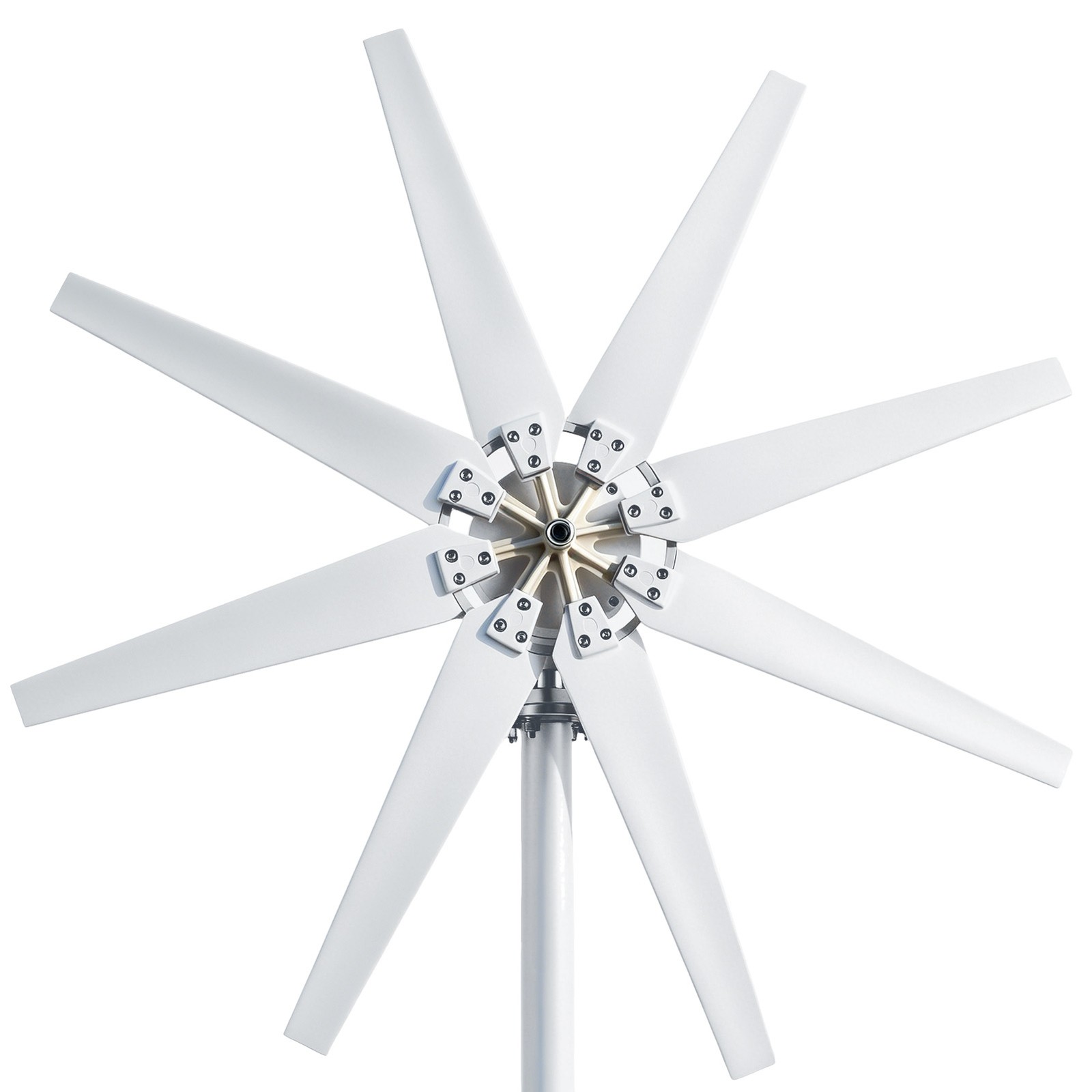 2000W 8 Blades Wind Turbine Generator Kit 24V Windmill w/Controller Home Power