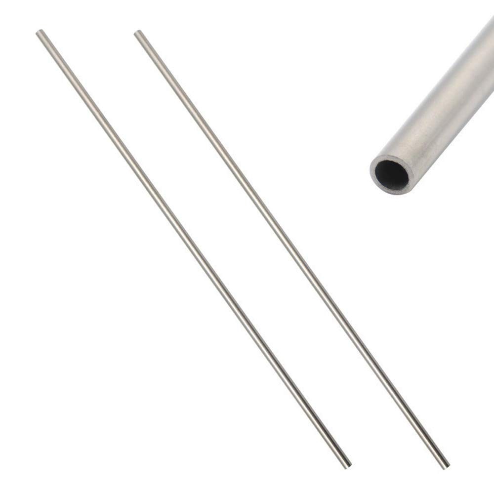 2 Pieces 304 Stainless Steel Capillary Metal Tube Tubing OD x ID, 4 x 3mm Len…