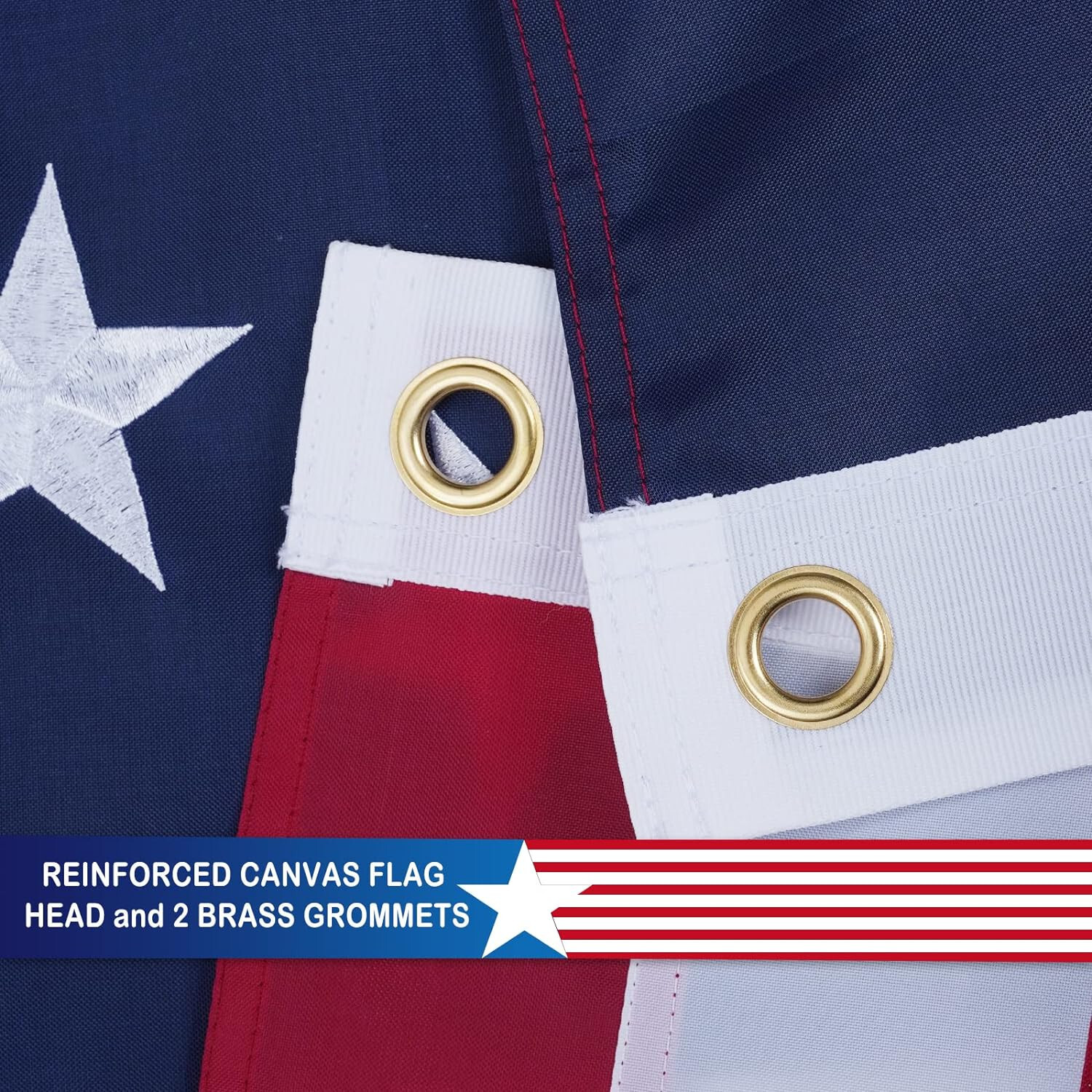 3×5 Embroidered Betsy Ross USA 200D Sewn Nylon Flag 5×3 Flag Banner (B4L)