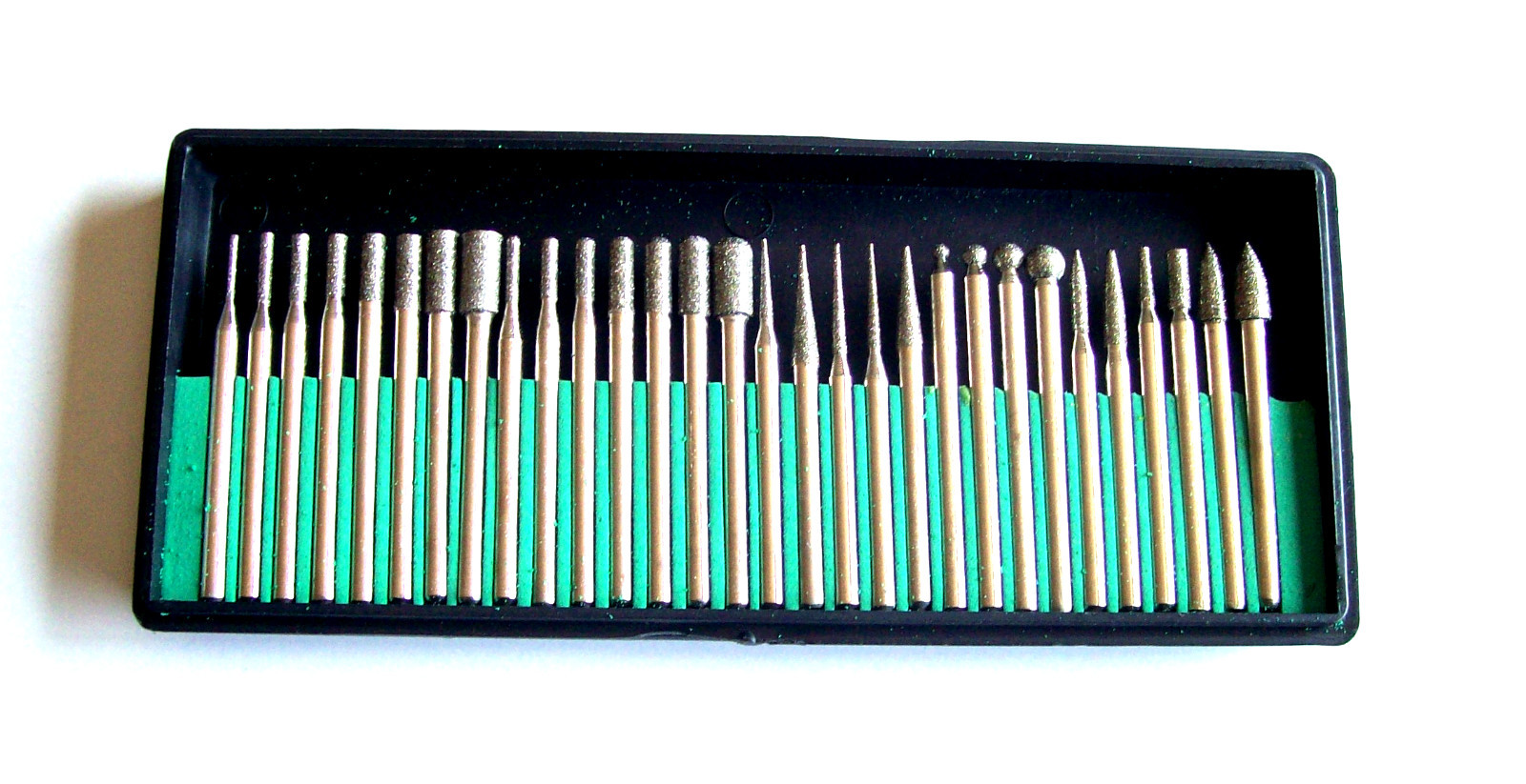 30pc DIAMOND BURR BIT SET 150 GRIT 1/8″ SHANK