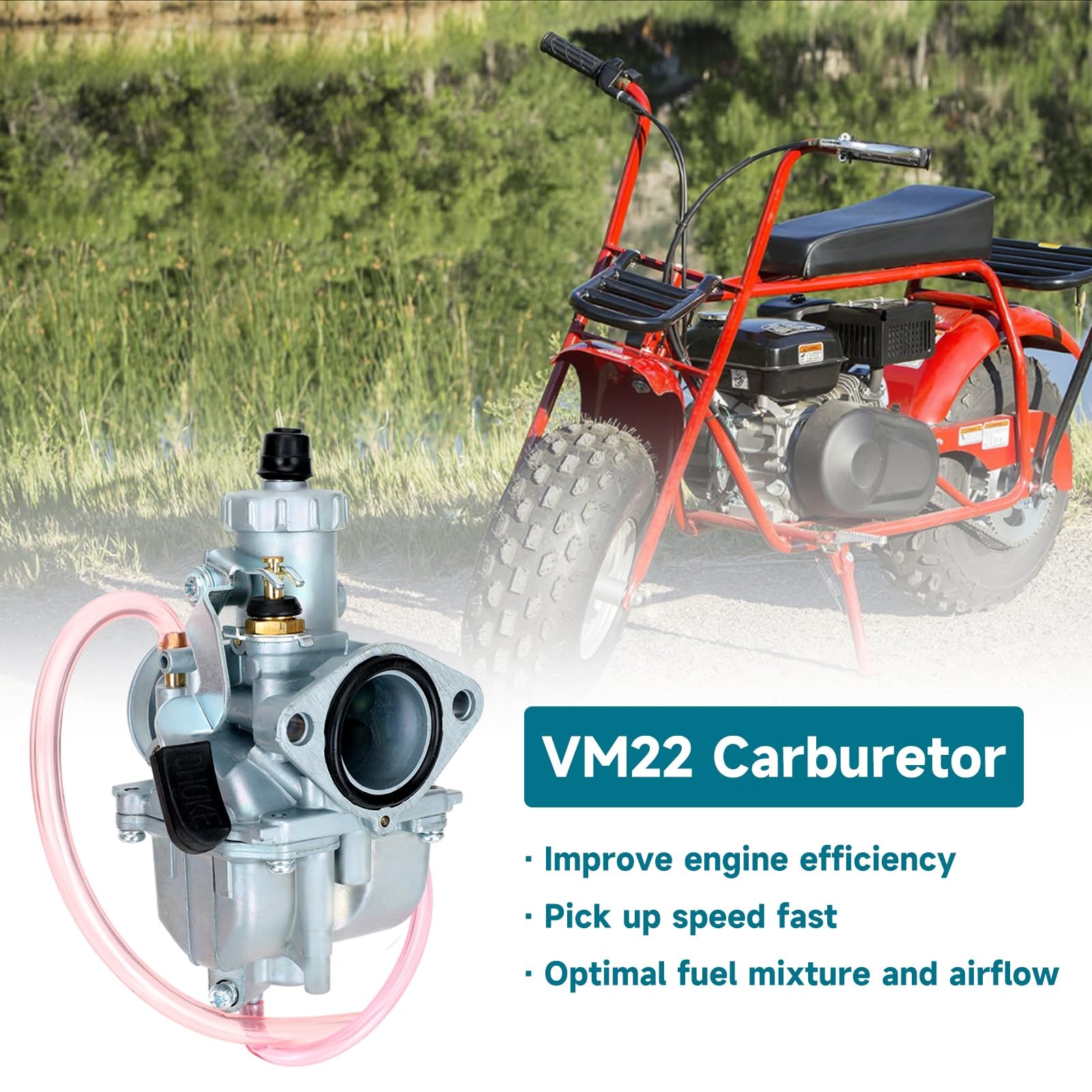 26mm Carburetor for Predator 212cc 196cc Mini Bike Go Kart GX160 GX200 6.5hp