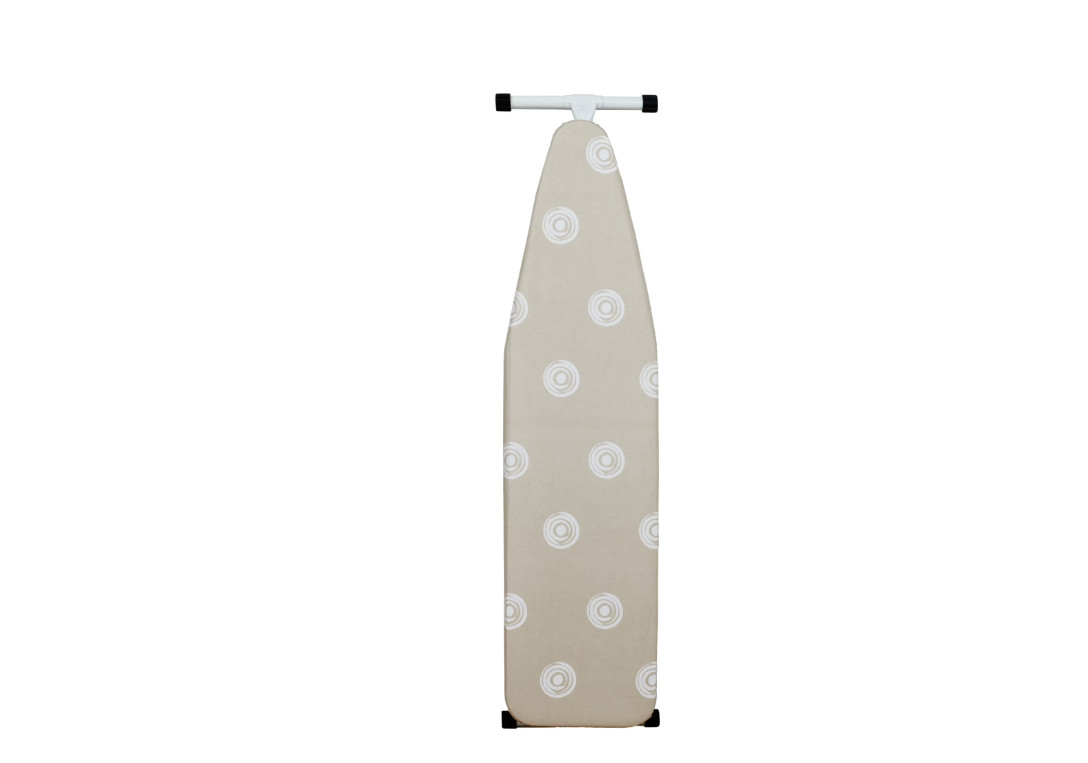 Full‑Size T‑Leg Ironing Board – , Adjustable Height, Steel Frame, Thick Padded