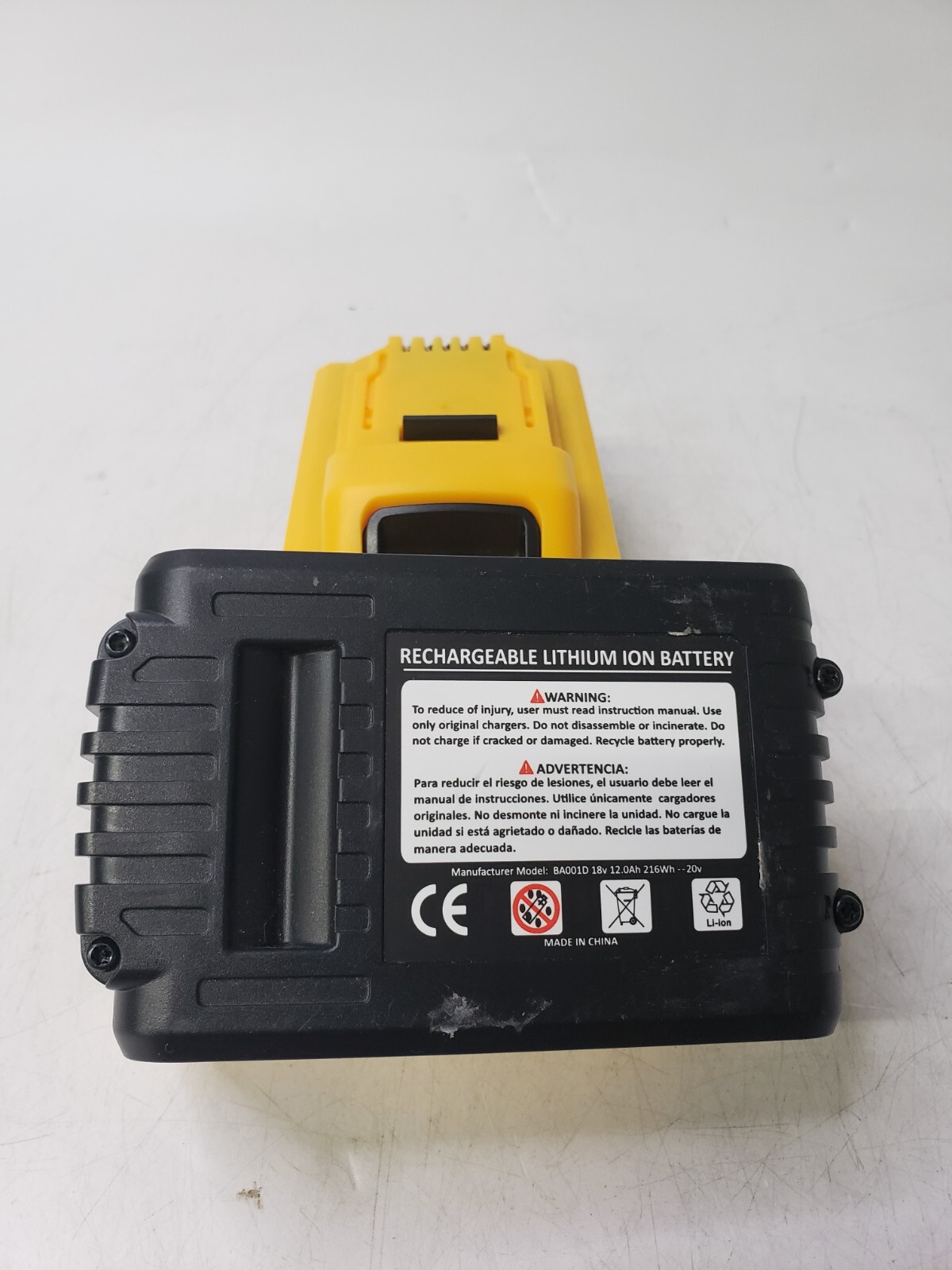 Lot of 2 FOR DEWALT 20V 12.0 AH Lithium-Ion Rechargeable Battery