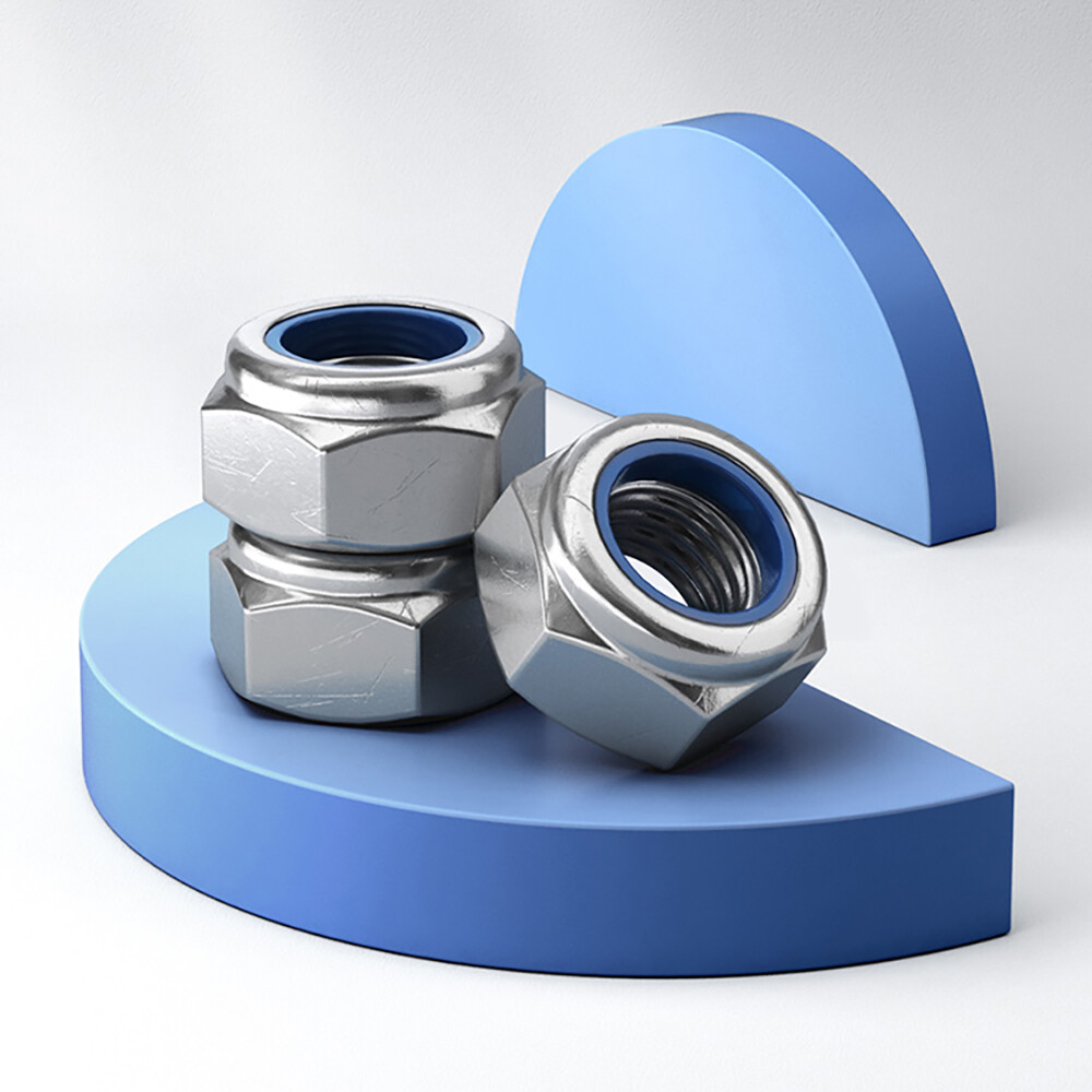 Nyloc Nylon Insert Locking Nuts A2 Stainless Steel M2,3,4,5,6,8,10,12,16,18,20