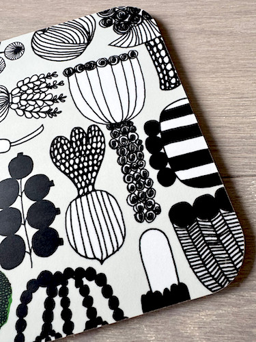 Marimekko Cutting Board Puutarhurin Parhaat 19.8cm x 29.8cm Rare Finland New