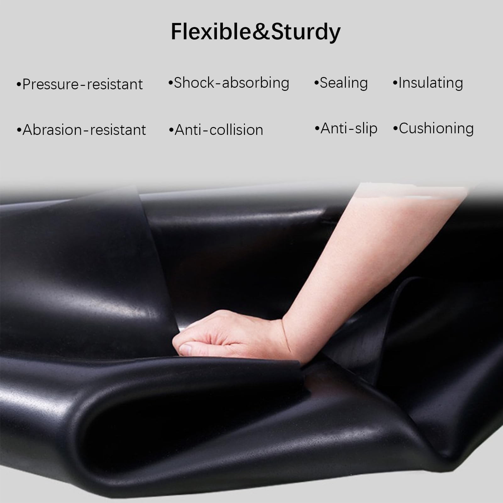 Solid Rubber Sheet, Rolls, Strips 1/16 (.062)” Thick X 12″ Wide X 10’Long, So…