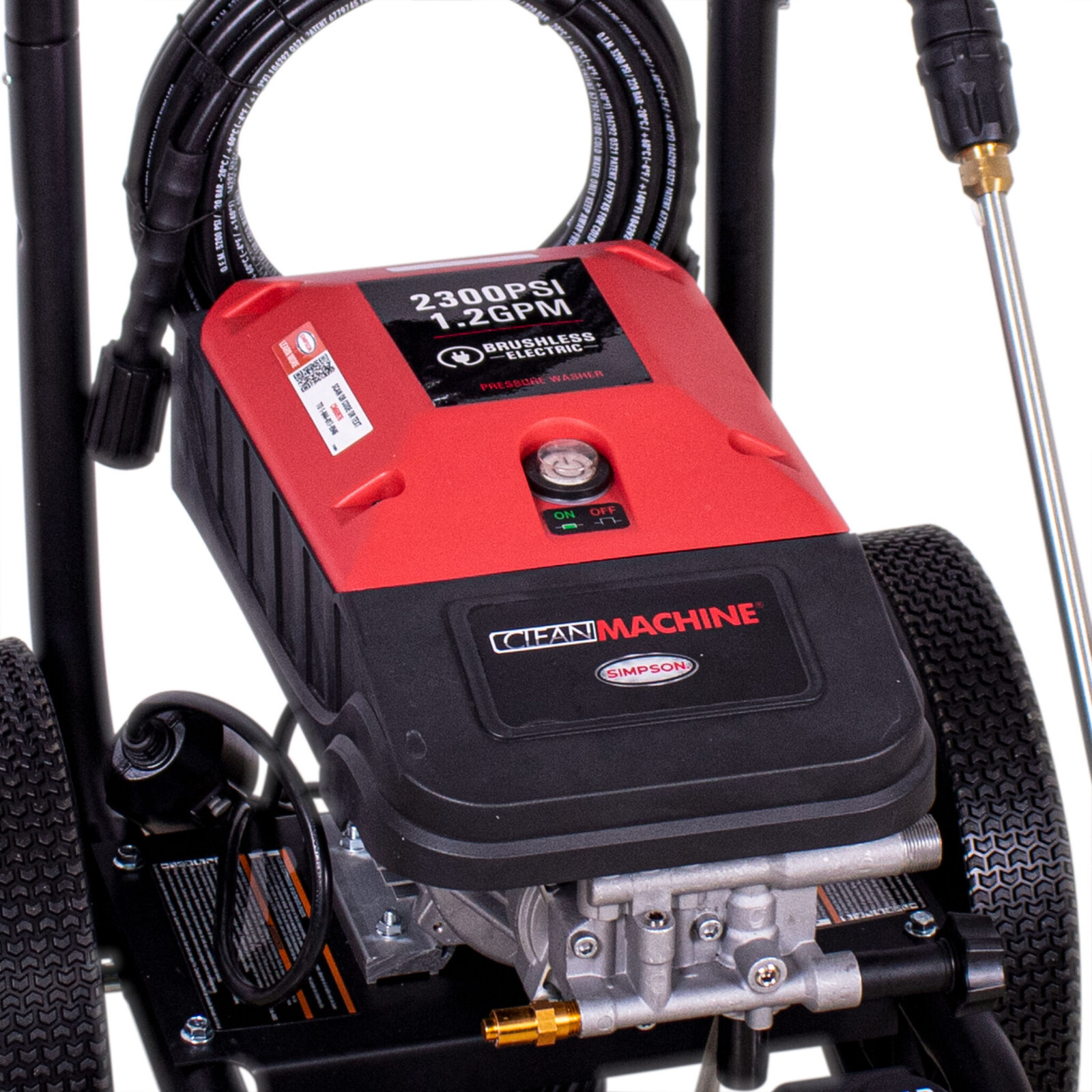 CM60976 Simpson Clean Machine 2300PSi-1.2GPM Cold Water Electric Pressure Washer