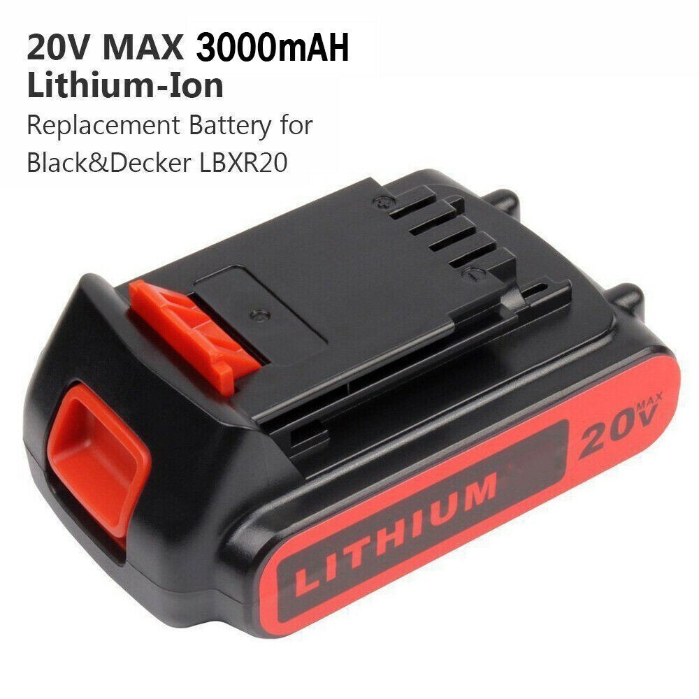 20V 2.5AH Lithium-Ion Battery for Black & Decker 20 Volt LB20 LBX20 LBXR20 3.0Ah